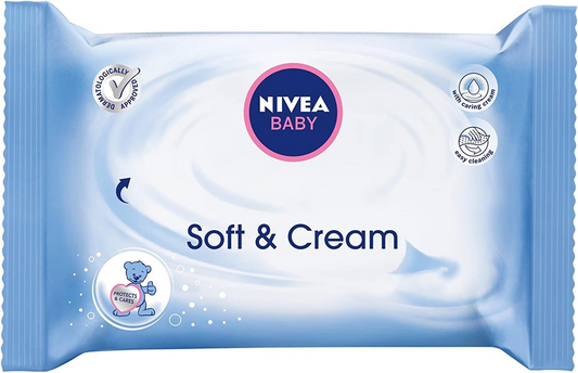 NIVEA BABY toallitas húmedas suaves y cremosas x63