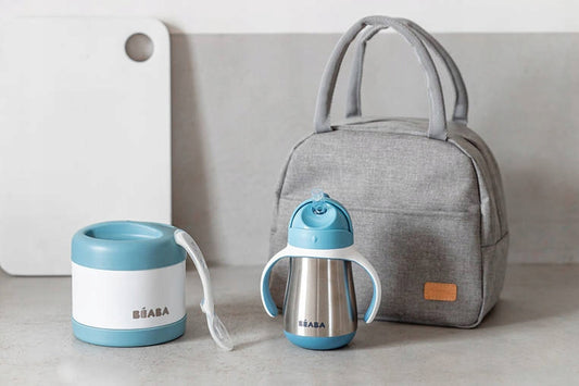BEABA bolsa térmica aislante + termo, botella y cuchara