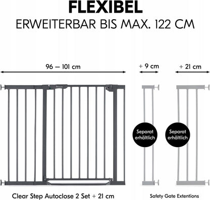 HAUCK Clear Step barrera de seguridad para escaleras instalación sin taladrar 96-101