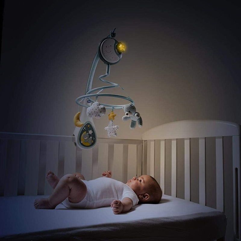 CHICCO Next2Dreams 2en1 móvil para cuna con melodías y luz nocturna OSO