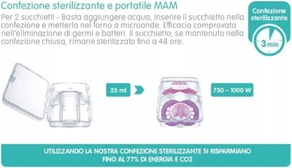 MAM COMFORT chupete x2 2-12 meses