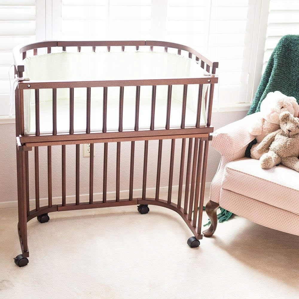 BABYBAY kółka skrętne z hamulcem do łóżeczka 4 sztuki, czarne kółka do łóżeczka