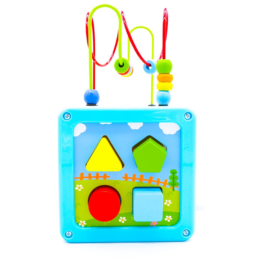 LOTTI & WILL Cubo de juego multifuncional de madera para jugar 18 m+