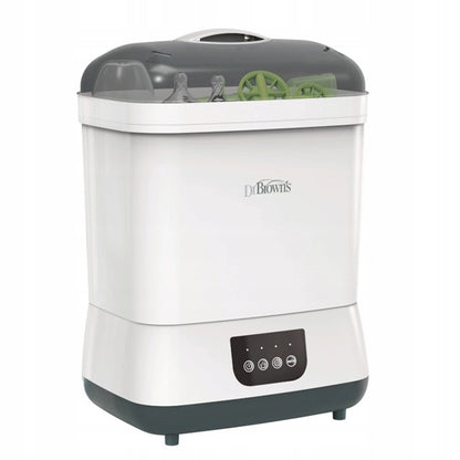 DR BROWN'S esterilizador y secadora 2en1 para 6 biberones, 55 minutos + 2 filtros HEPA