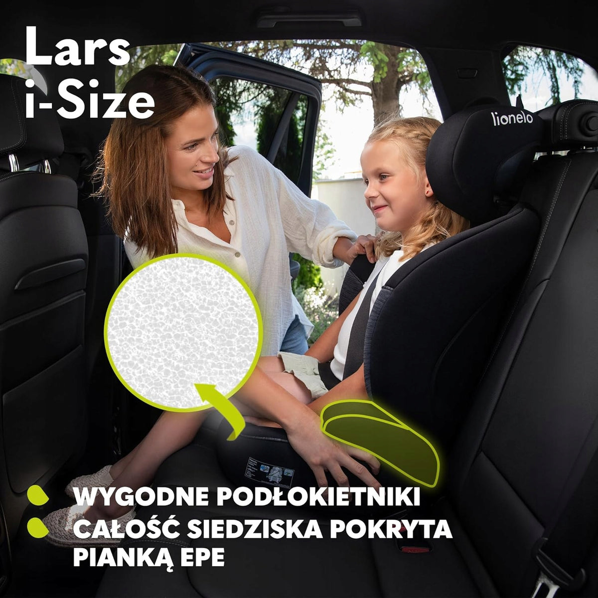 LIONELO Lars i-Size silla de coche grupos 2 y 3