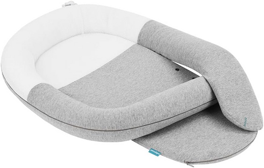 BABYMOOV Babynest kokon poduszka rozgrzewająca CloudNest szary kokon dla niemowląt z poduszką rozgrzewającą