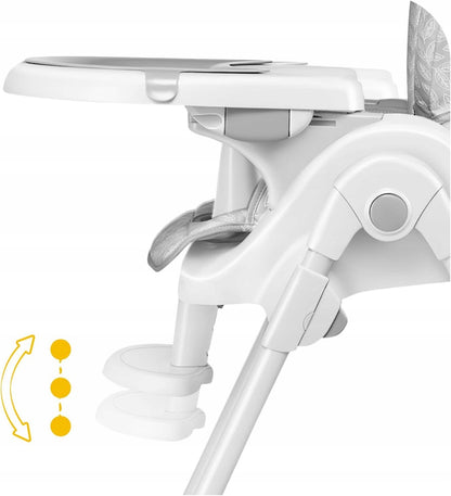 SKIDDOU MALIT silla alta ajustable para comer con bandeja