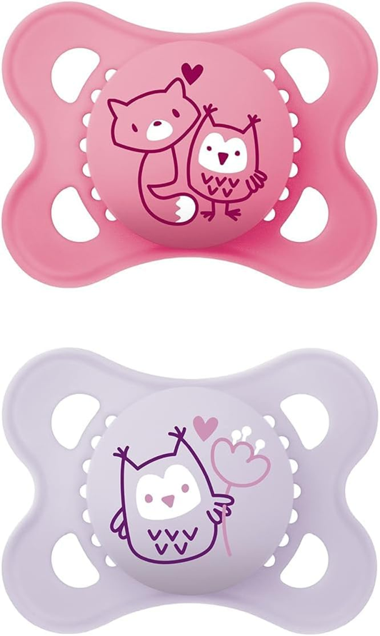MAM ORIGINAL PURE chupete calmante x2 0-6m caucho natural