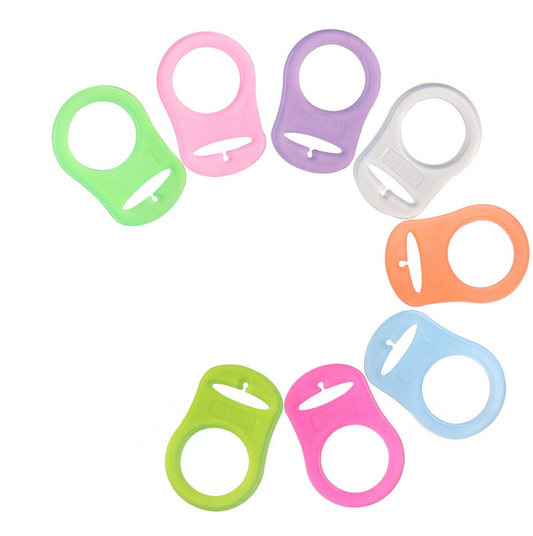 asas de silicona para cadenas de chupete 8 unidades