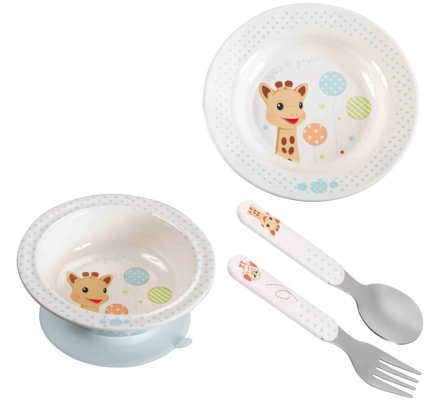 JIRAFA SOPHIE set de vajilla 4 piezas