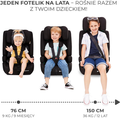 KINDERKRAFT SAFETY FIX 2 i-Size silla de coche ISOFIX grupo 1/2/3 9-36 kg
