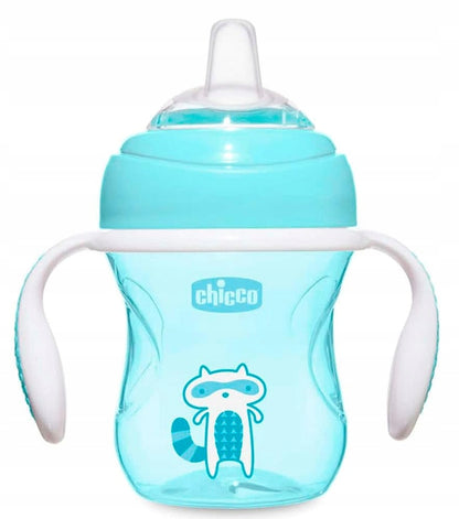 CHICCO Vaso Transition con boquilla y asas antiderrames 200 ml 4 m+