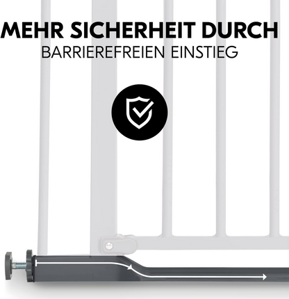 HAUCK Clear Step barrera de seguridad para escaleras instalación sin taladros 75-80 + 9 cm