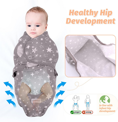 MIRACLE BABY saco de dormir envolvente 0-3 meses x3