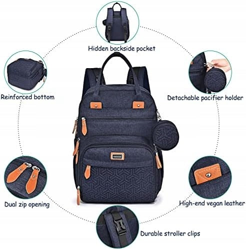 Mochila para cochecito WELAVILA con accesorios