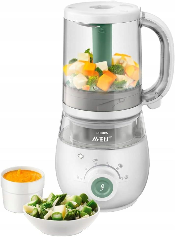 PHILIPS AVENT SCF885/01 Vaporera 4 en 1 Licuadora Calentador Descongelador 1000ml
