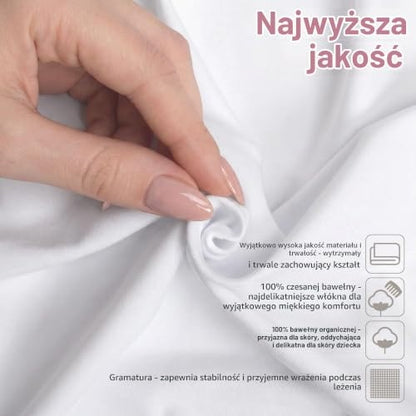 BABYBAY Deluxe Organic sábana 89x50 cm blanca