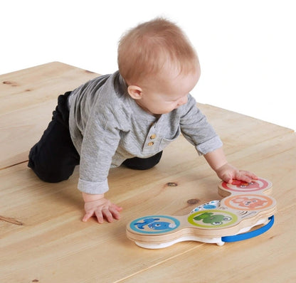 HAPE Magic Touch tambores táctiles de madera 4 unidades para niños