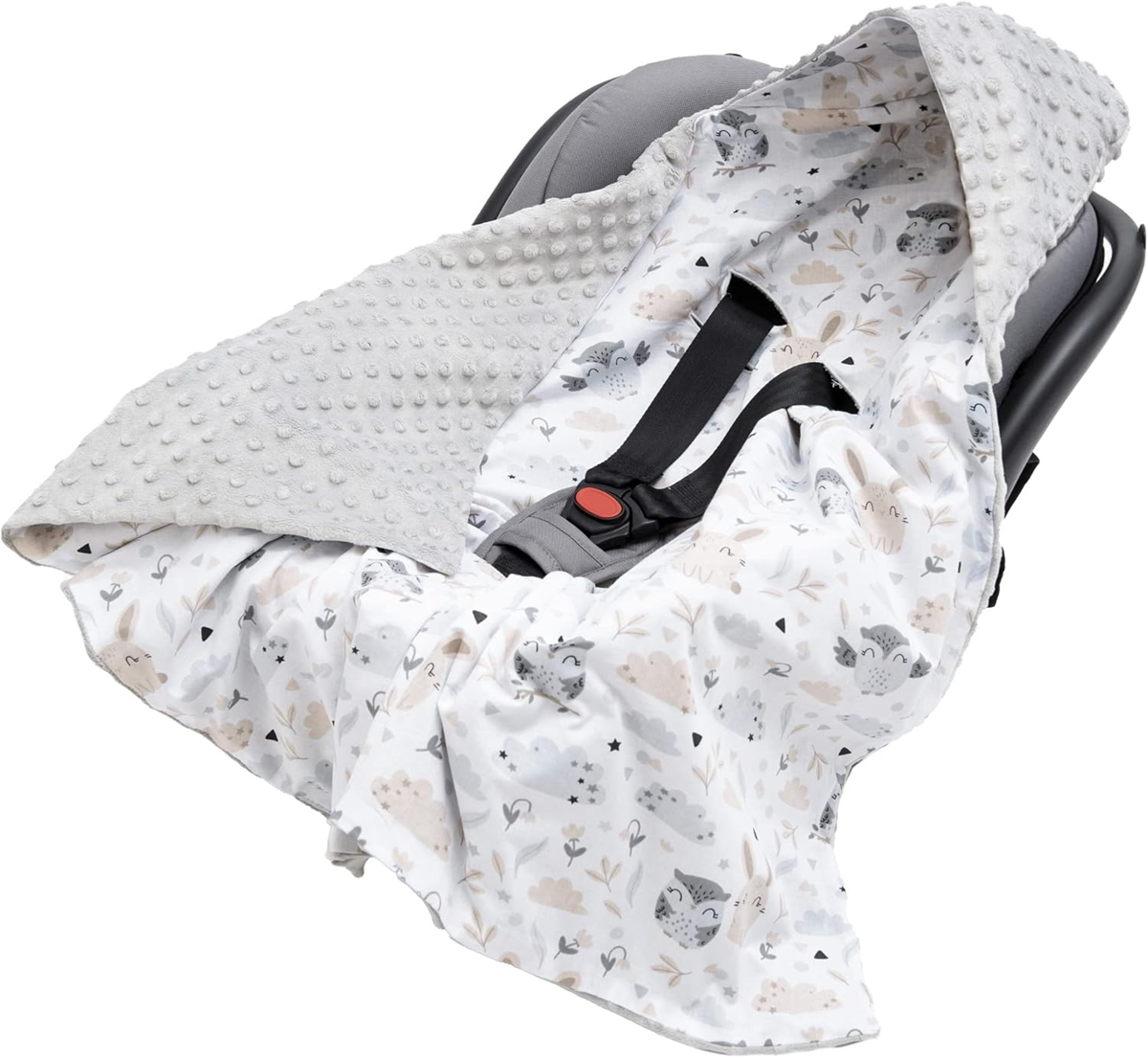 MEDIPARTNERS funda para asiento de coche manta MINKY