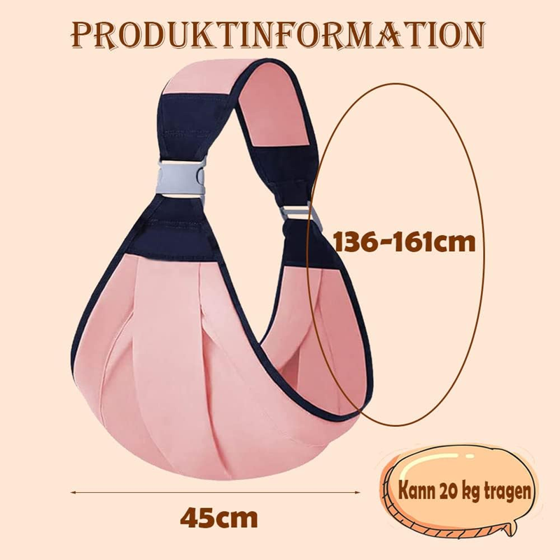 GUBBY GUPS portabebés fular hasta 15 kg
