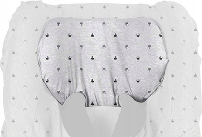 DOOKY SEAT COVER 1 pokrowiec na fotelik UNIWERSALNY gr.1 szary z gwiazdkami, używany pokrowiec na fotelik 9-18 kg