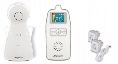 ANGELCARE AC423-D analogowa NIANIA ELEKTRONICZNA biała, monitor temperatury i czujnik hałasu