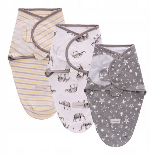MIRACLE BABY saco de dormir envolvente 0-3 meses x3