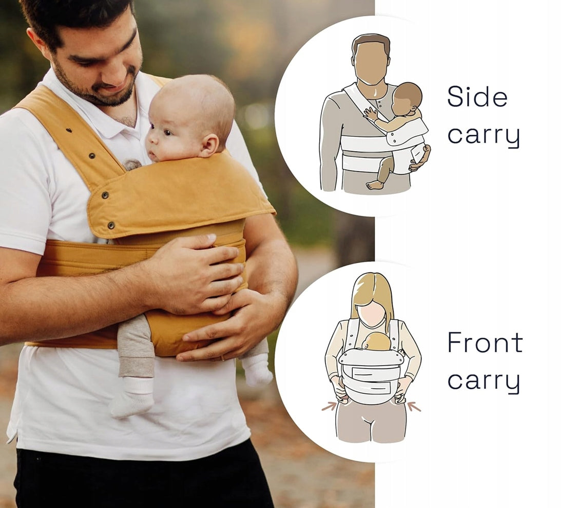 MARSUPI 2.0 portabebés ergonómico S/M 3,5 - 15 kg para bebés