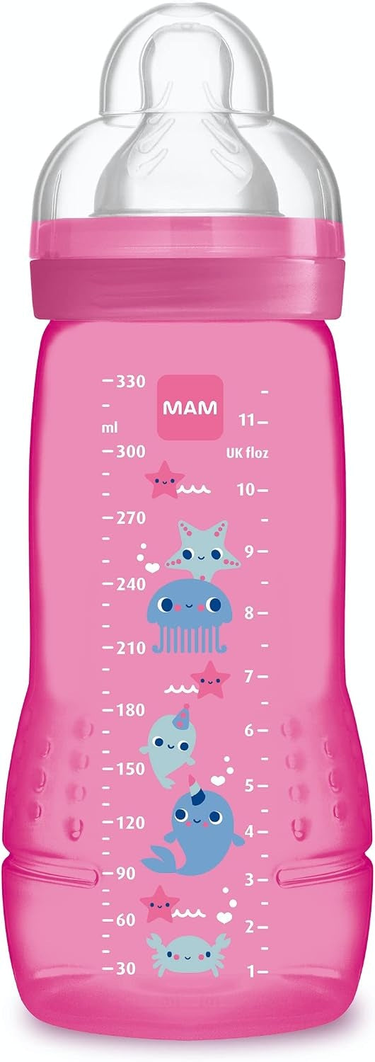 MAM Easy Active biberón 330 ml 4 m+ tetina 3 CRIATURAS MARINAS