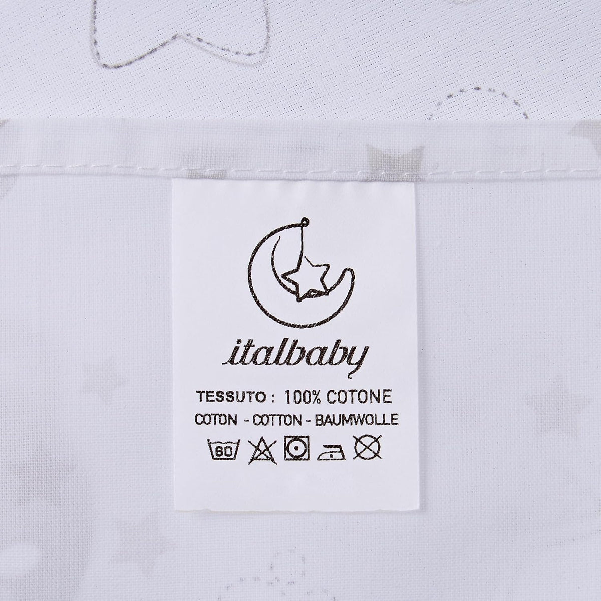 ITALBABY juego de ropa de cama para cochecito 3 piezas 80x110 /25x35 /35x75