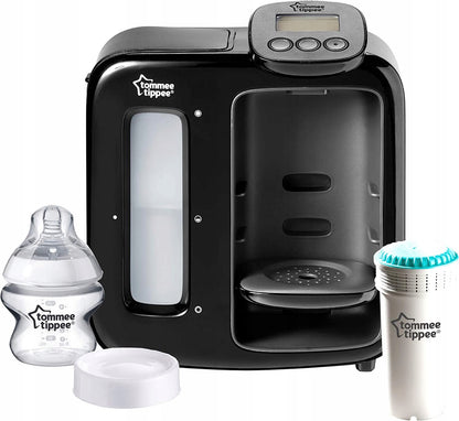TOMMEE TIPPEE Perfect Prep EKSPRES Day&Night czarny podgrzewacz do mleka z butelką i filtrem