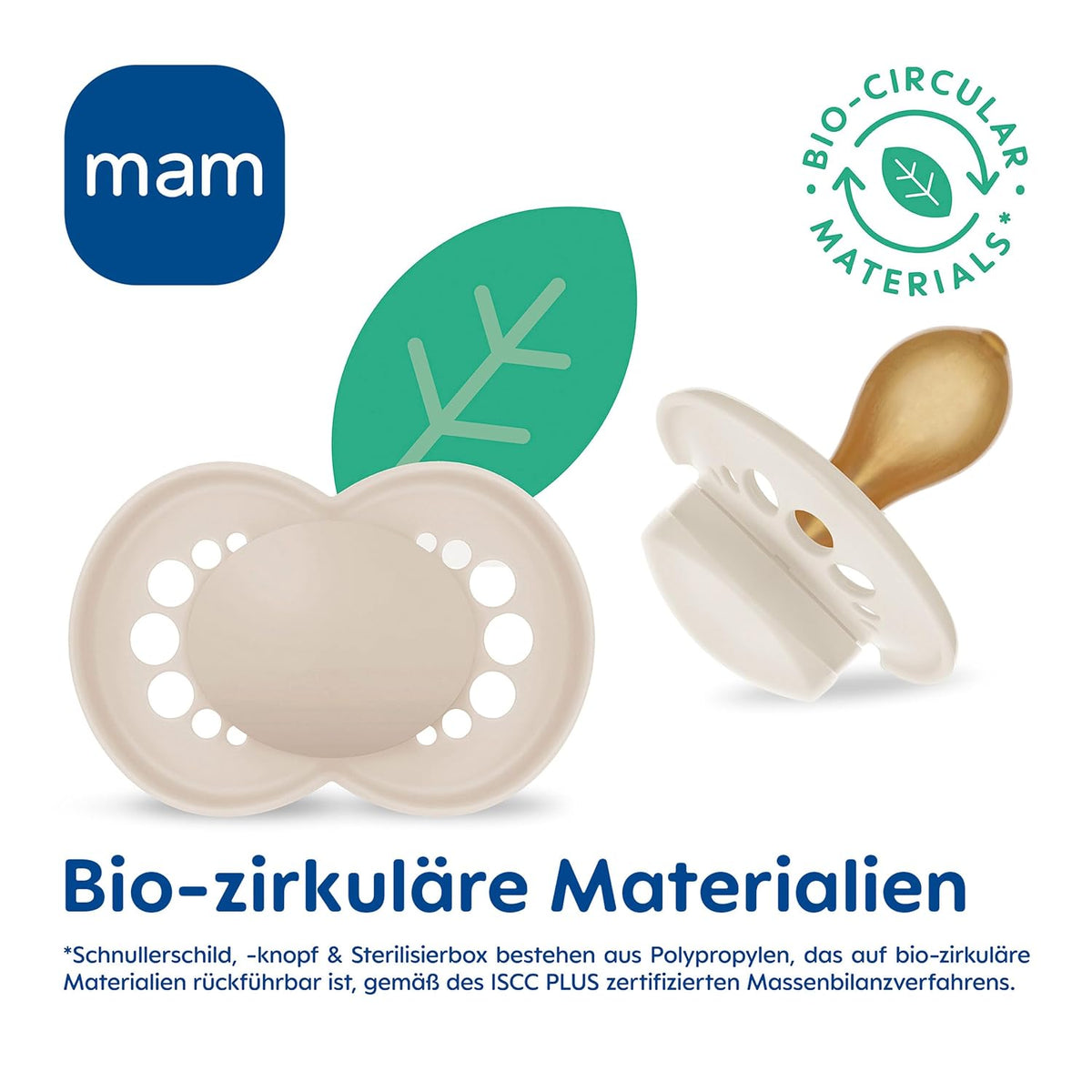 MAM Original smoczek uspokajający lateksowy 16m+ x2, naturalny kauczuk, bio-cyrkularne materiały