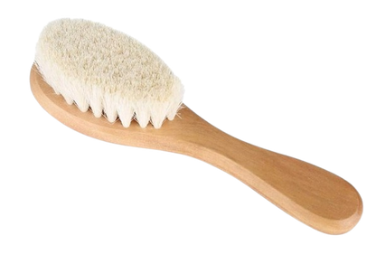 MUMUSUKI cepillo de madera para el cabello con pelo de cabra 0-6 m