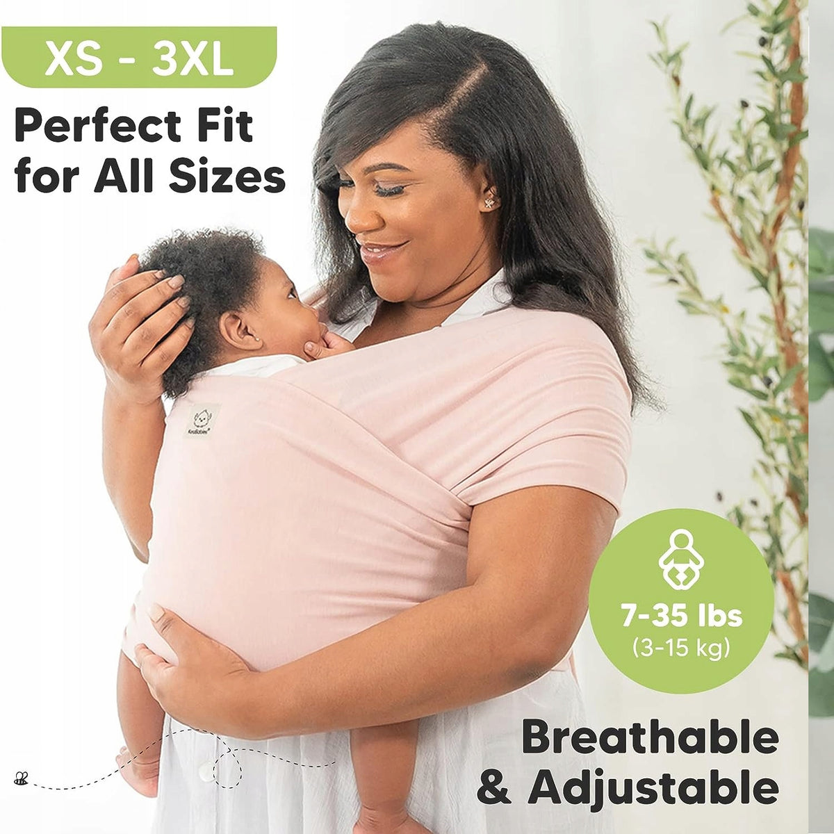 KEABABIES fular portabebés 520 x 55 cm