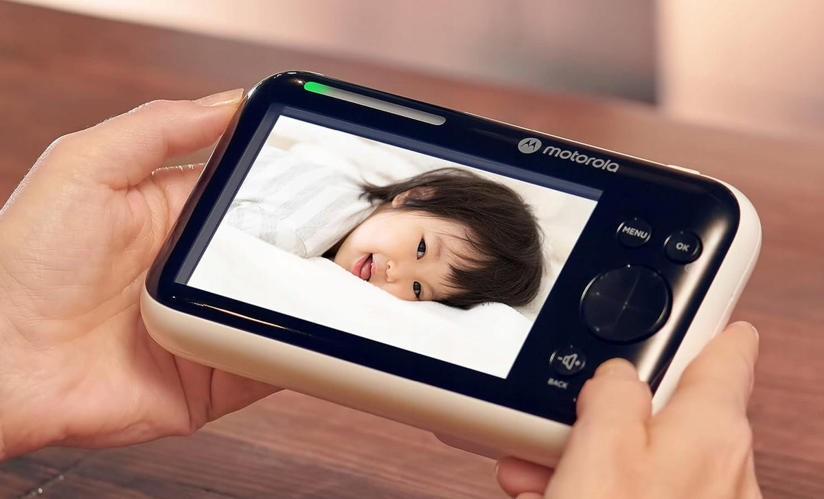 MOTOROLA PIP1610 HD CONNECT cyfrowa niania elektroniczna 5" FHSS z kolorowym podglądem dziecka na monitorze