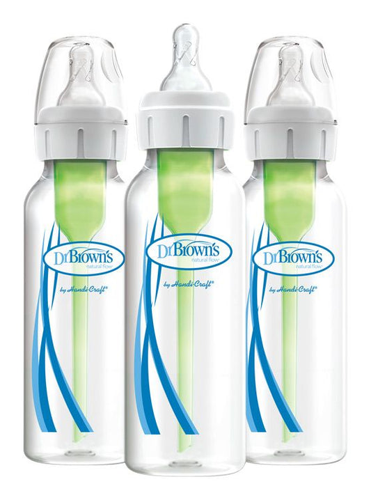 Biberón Dr. Brown's anticólicos Options+ estrecho 3x250 ml de plástico