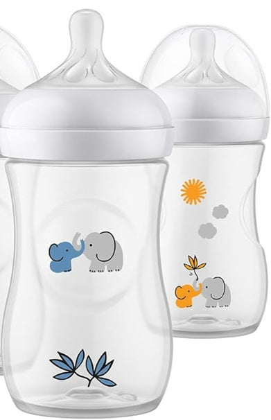 PHILIPS AVENT Natural RESPONSE Botella 260 ml 1 Mes+ x3 DECORACIÓN