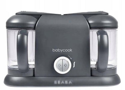 BEABA Babycook Duo ROBOT KUCHENNY 4w1 2200 ml, ciemnoszary parowar, mikser, rozmrażacz i podgrzewacz do posiłków