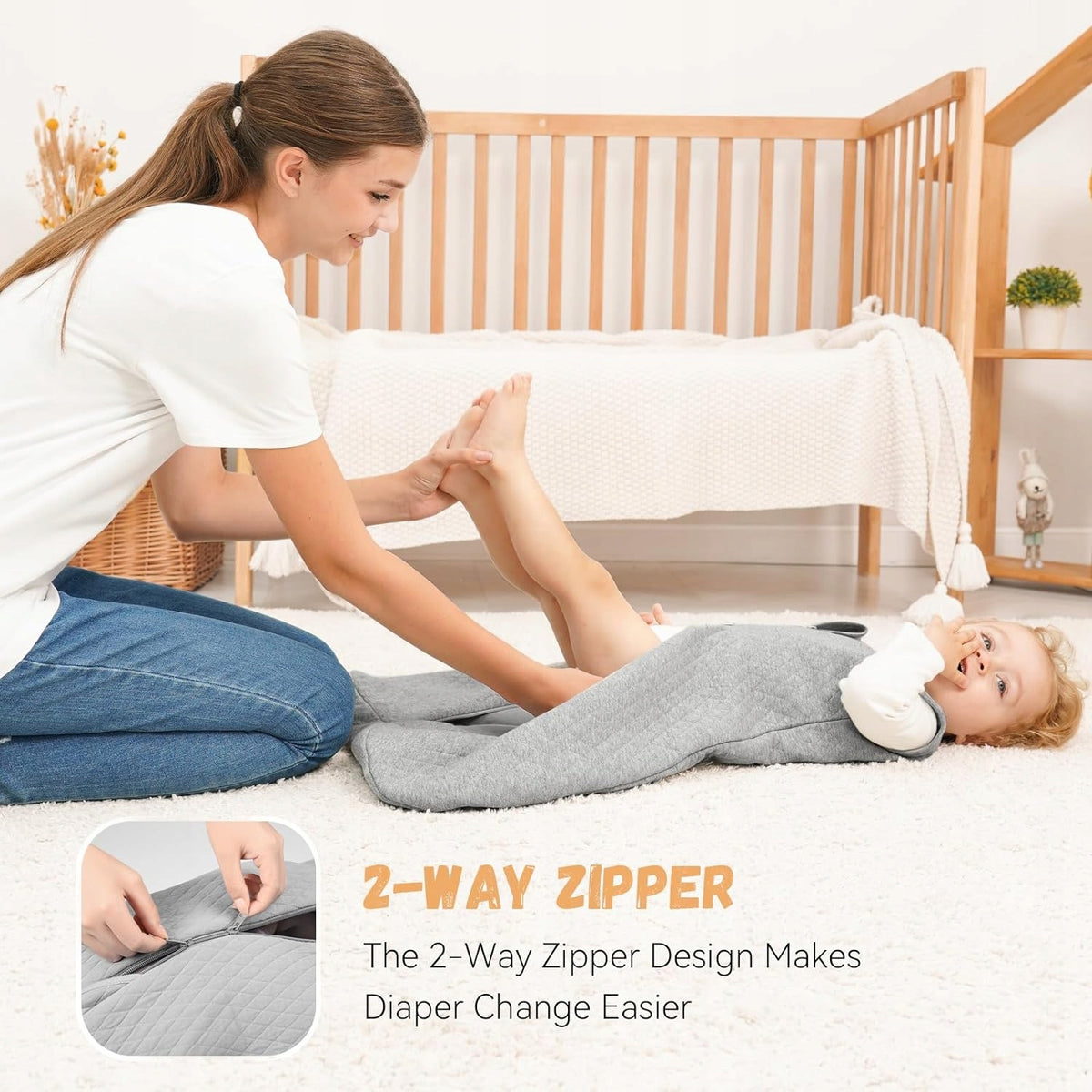 YOOFOSS saco de dormir 2,5 TOG para bebés 0-6 meses