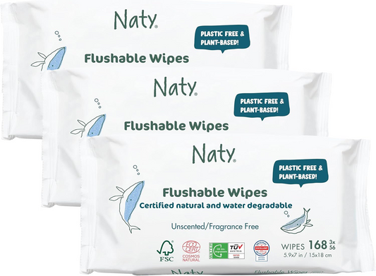 ECO BY NATY toallitas húmedas desechables compostables 3 x 56 unidades