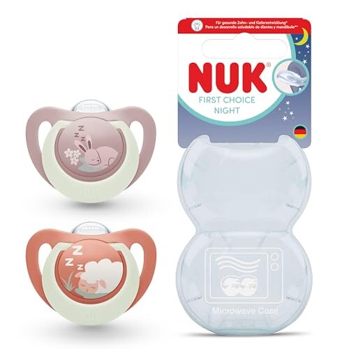 NUK First Choice Night pacifiers 6-18 months