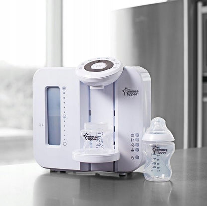 TOMMEE TIPPEE Perfect Prep EKSPRES DO MLEKA 2 min. biały podgrzewacz z butelką, używany