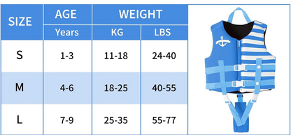 GOGOKIDS chaleco de neopreno para nadar 4-6 años 18-25 kg