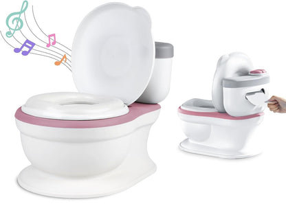 SUPERBE BEBE orinal con compartimento para papel higiénico + SONIDO