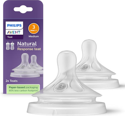 Philips Avent Natural Response tetina para biberón (3) 1m+ x2
