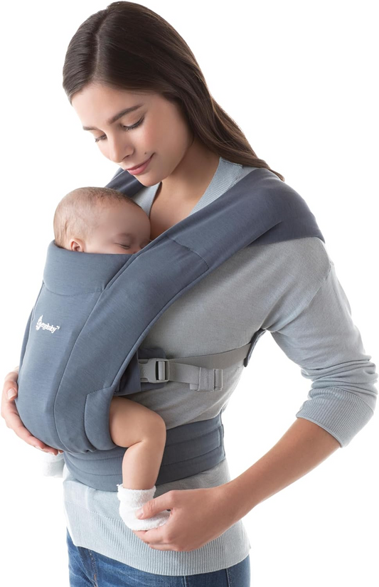 ERGOBABY EMBRACE nosidełko dla noworodków, ergonomiczne niebieskie nosidełko dla dziecka 3,2-11,3 kg