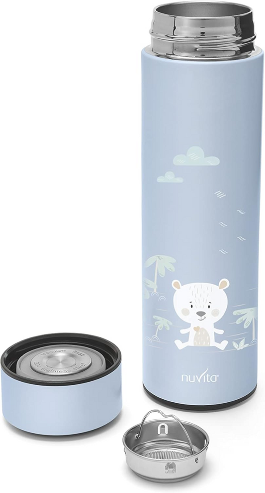 NUVITA termo para bebidas calientes y frías 500 ml con termómetro digital LED