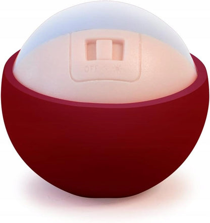 PABOBO Little Moon przenośna lampka nocna LED 6,5 cm różowo-bordowa, akumulatorowa lampka z czujnikiem