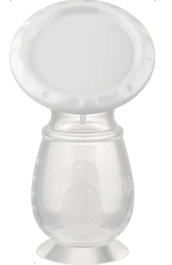 KOLEKTOR silikonowy do zbierania pokarmu 90ml, przezroczysty kolektor do zbierania mleka dla mam