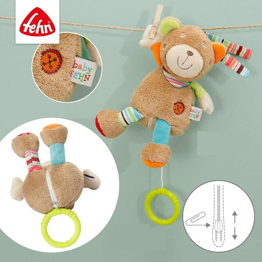 FEHN colgante con caja de música «¿Sabes cuántas estrellas hay?» OSITO 20 cm